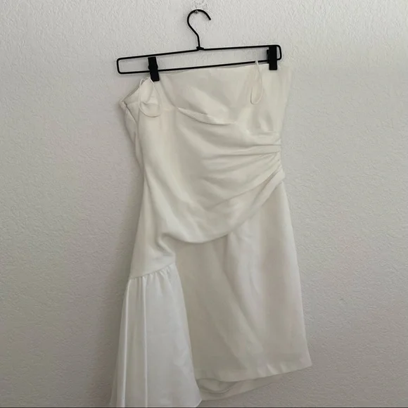 CINQ A SEPT Women's 10 White "Ella" Strapless Mini Dress - Picture 4 of 13